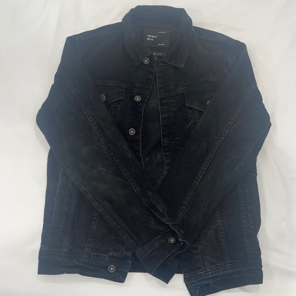 Zara Black Denim Jacket